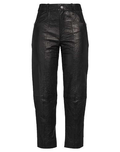 ISABEL MARANT Casual trouser Black 100% Lambskin