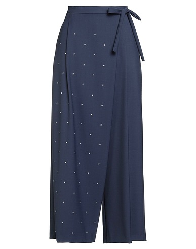 ALYSI Pantalone CHOCOLAT Blu navy 53% Poliestere, 43% Lana Vergine, 4% Elastan