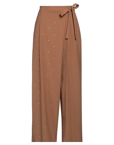 ALYSI Casual trouser CHOCOLAT 53% Polyester, 43% Virgin Wool, 4% Elastane