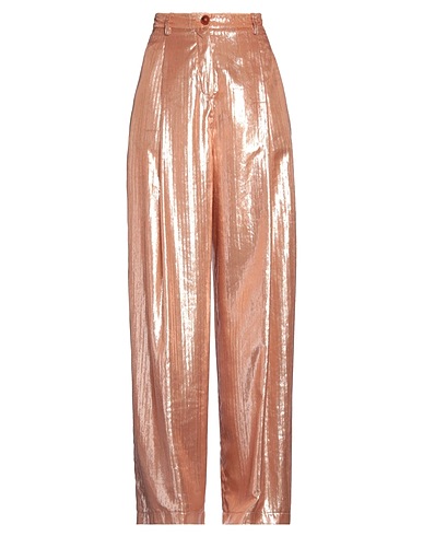 ALYSI Casual trouser CHOCOLAT Camel 100% Polyester