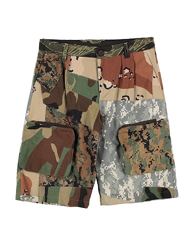 DOLCE&GABBANA Shorts & Bermuda Military green 52% Cotton, 48% Polyamide, Polyester, Zamak