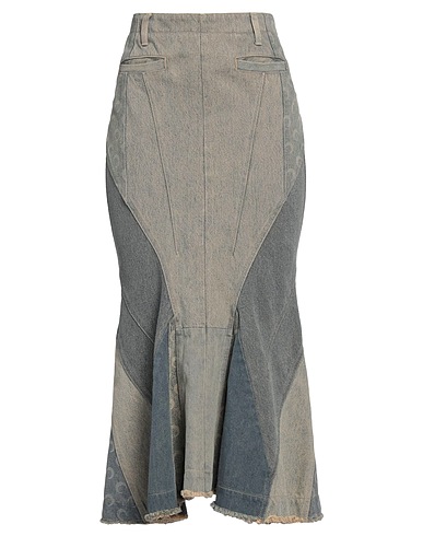MARINE SERRE Denim skirt Blue 100% Cotton