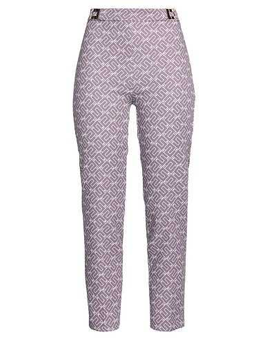 ELISABETTA FRANCHI Casual pants Mauve 95% Polyester, 5% Elastane