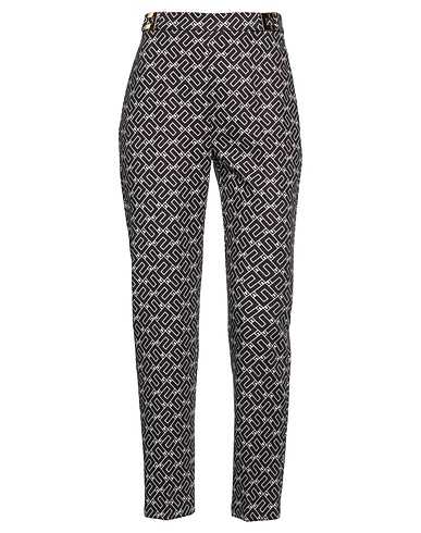 ELISABETTA FRANCHI Casual trouser Black 95% Polyester, 5% Elastane