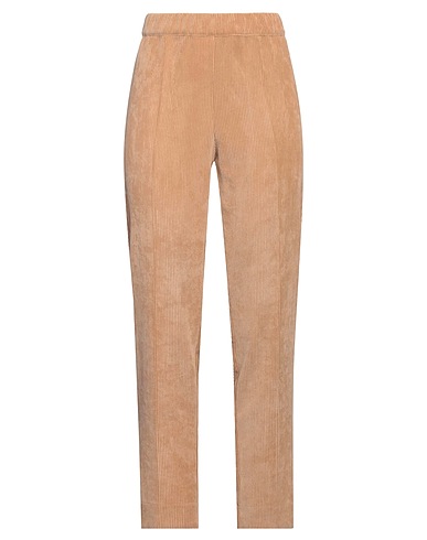 D.EXTERIOR Casual trouser Camel 90% Polyester, 8% Polyamide, 2% Elastane