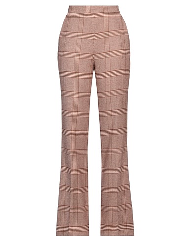 TWINSET Casual trouser Brown 39% Wool, 30% Polyester, 30% Viscose, 1% Elastane
