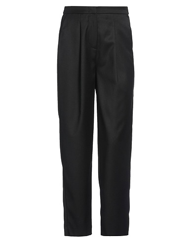 MVP WARDROBE Casual trouser Black 54% Polyester, 44% Wool, 2% Elastane
