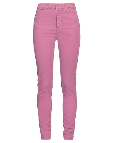 P_JEAN Casual trouser Mauve 98% Cotton, 2% Elastane