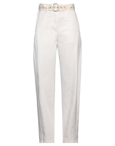 JIL SANDER Denim trousers White 100% Cotton