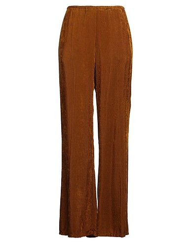 FORTE_FORTE Casual trouser Mustard 100% Viscose