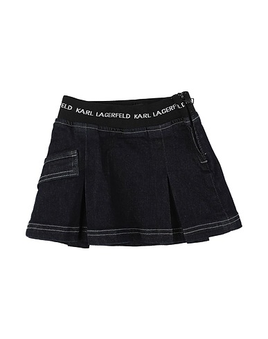 KARL LAGERFELD Skirt Blue 92% Cotton, 6% Polyester, 2% Elastane