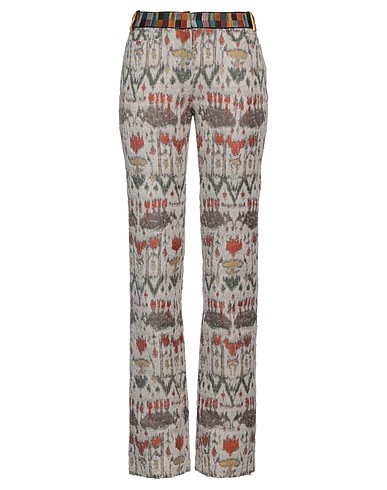 MISSONI Casual trouser Light grey 40% Wool, 30% Polyester, 10% Polyamide, 10% Virgin Wool, 10% Viscose