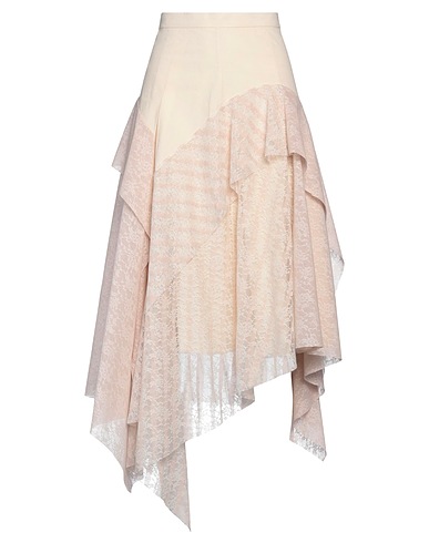 WEN PAN Midi skirt 62% Polyester, 38% Cotton