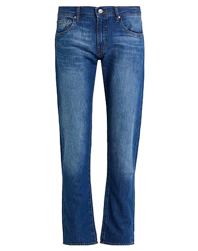 ARMANI EXCHANGE Denim trousers Blue 64% Cotton, 20% Lyocell, 16% Linen