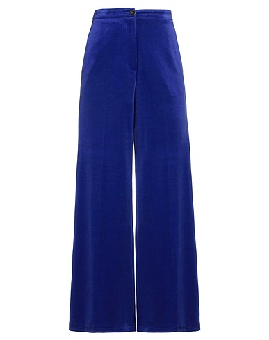 FORTE_FORTE Casual trouser Bright blue 80% Cotton, 20% Polyester