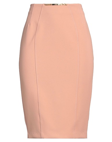 ELISABETTA FRANCHI Midi skirt Blush 96% Polyester, 4% Elastane
