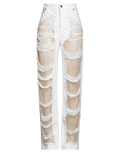 DARKPARK Casual pants White 100% Cotton