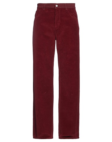 MARCELO BURLON 5-pocket Burgundy 100% Cotton