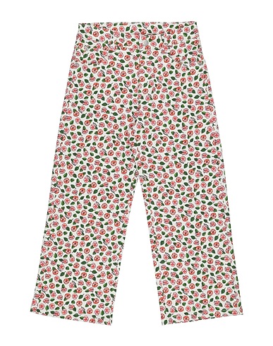 KENZO KIDS Casual trouser White 98% Cotton, 2% Elastane