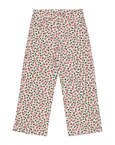 KENZO KIDS Casual trouser BIANCO 98% Cotton, 2% Elastane