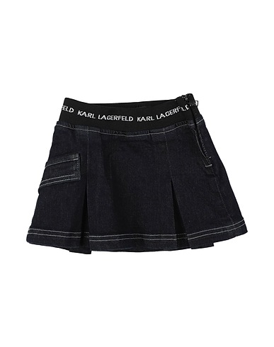 KARL LAGERFELD Skirt Blue 92% Cotton, 6% Polyester, 2% Elastane