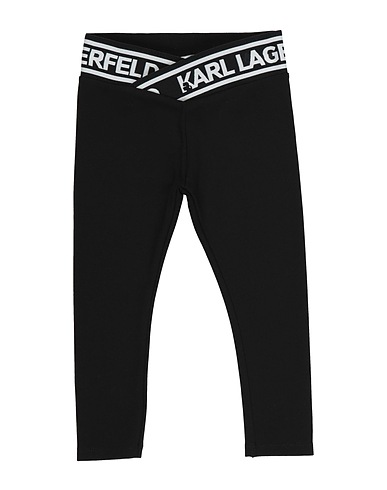 KARL LAGERFELD Gym leggings Black 62% Viscose, 33% Polyamide, 5% Elastane