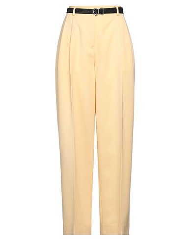 JIL SANDER パンツ あんず色 ウール 100% / 牛革