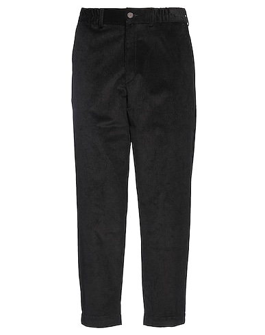 WOC WRITING ON COVER Casual trouser Black 98% Cotton, 2% Elastane