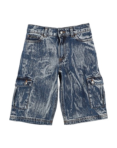 DOLCE&GABBANA Shorts Blau 80% Polyester, 20% Zamaklegierung