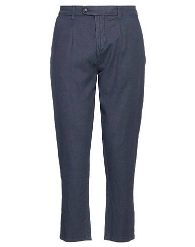 IMPURE Casual pants Midnight blue 55% Linen, 45% Cotton