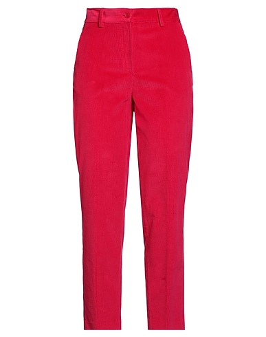 P.A.R.O.S.H. Casual pants Magenta 98% Cotton, 2% Elastane