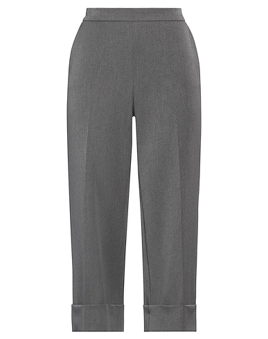 SANGERMANO Casual trouser Grey 79% Polyester, 17% Viscose, 4% Elastane