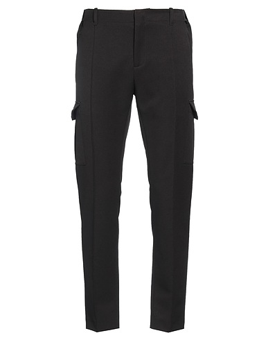 DANIELE ALESSANDRINI Casual trouser Black 92% Polyester, 8% Elastane