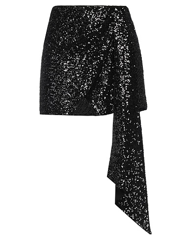 PINKO Mini skirt Black 95% Polyamide, 5% Elastane