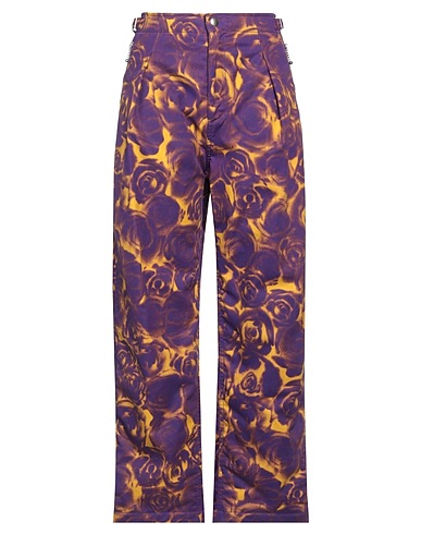 BURBERRY Casual trouser Purple 100% Cotton