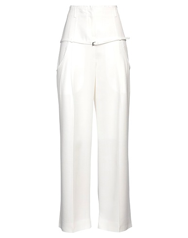 JACQUEMUS Casual trouser White 100% Viscose