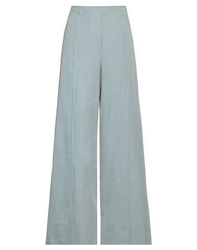 ULLA JOHNSON Casual trouser Pastel blue 53% Cotton, 45% Linen, 2% Silk