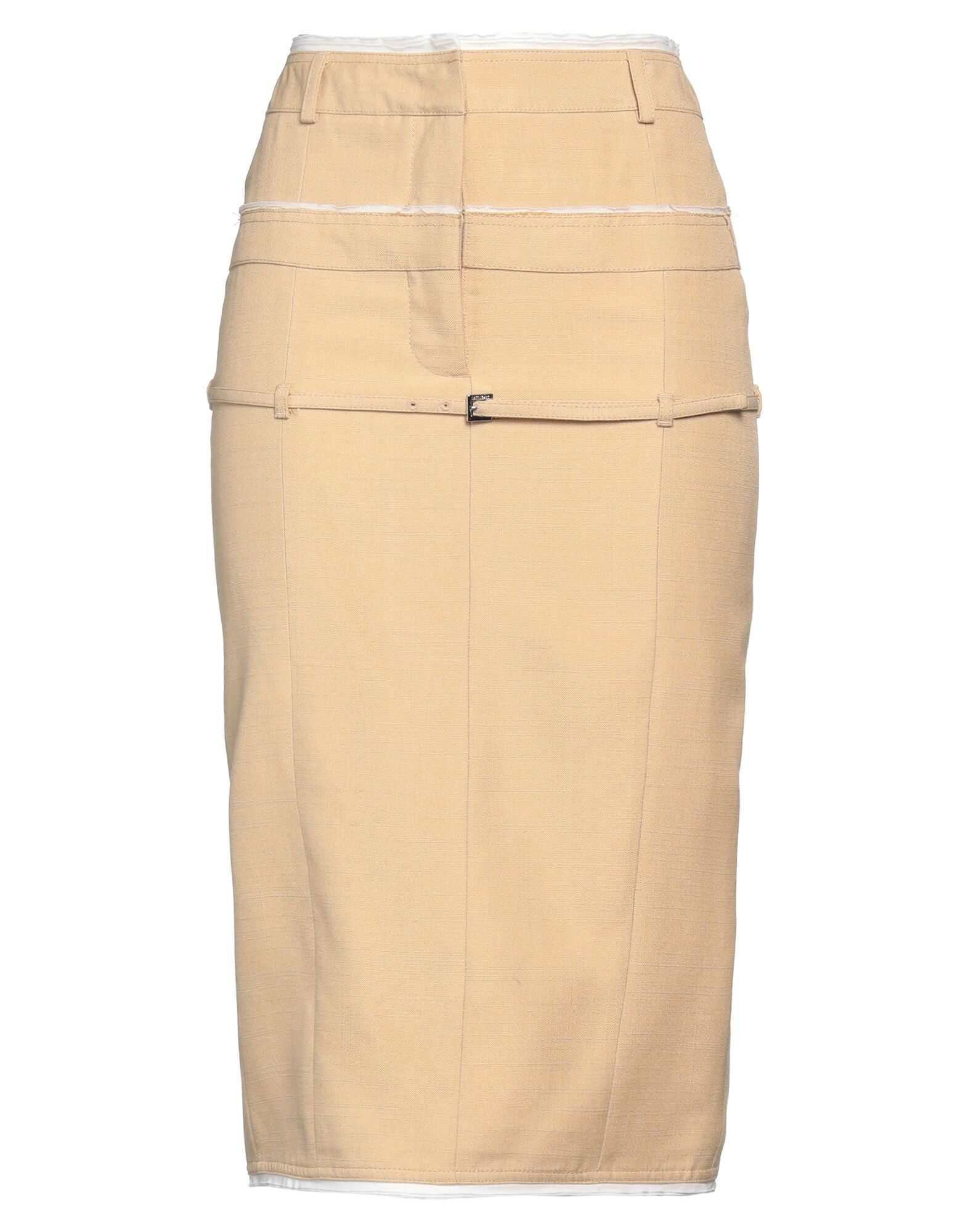 ワンピース JACQUEMUS Women Mid Skirts 21H213DR0091366 150 Beige Jacquemus La Jupe Vela Beige Skirt | THE FLAMEL®