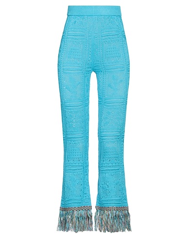 87 AVRIL 90 Pantalone Azzurro 100% Lino