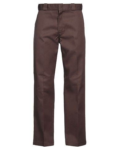 DICKIES Casual trouser Dark brown 65% Polyester, 35% Cotton