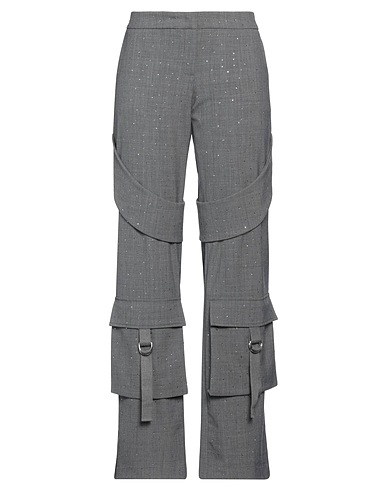 BLUMARINE Casual trouser Grey 53% Polyester, 43% Virgin Wool, 4% Elastane