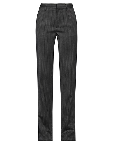 ALESSANDRA RICH Casual trouser Charcoal 98% Virgin Wool, 2% Elastane