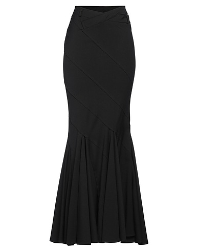 ANDREĀDAMO Long skirt Black 67% Polyester, 31% Viscose, 2% Elastane