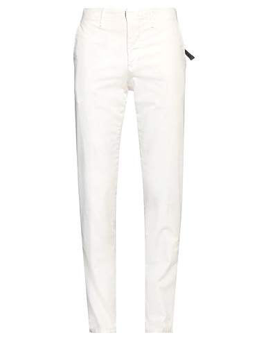 INCOTEX Casual pants Off white 97% Cotton, 3% Elastane