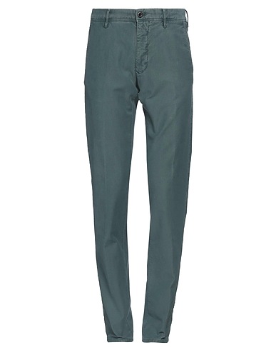 INCOTEX Casual trouser Deep teal 97% Cotton, 3% Elastane
