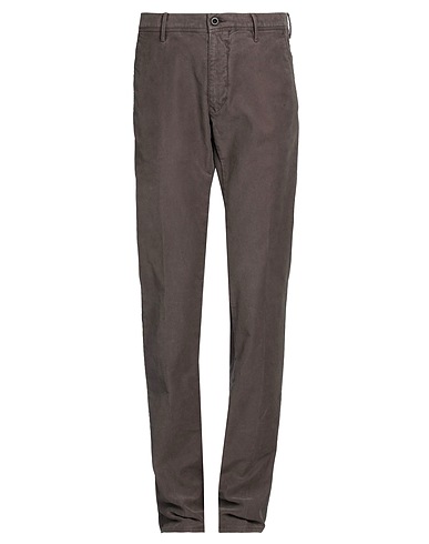 INCOTEX Casual pants Dark brown 97% Cotton, 3% Elastane