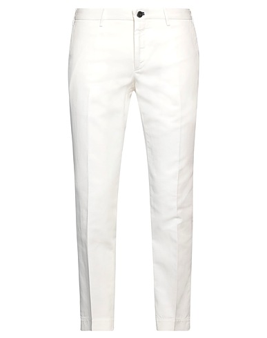 INCOTEX Casual pants White 77% Cotton, 23% Linen