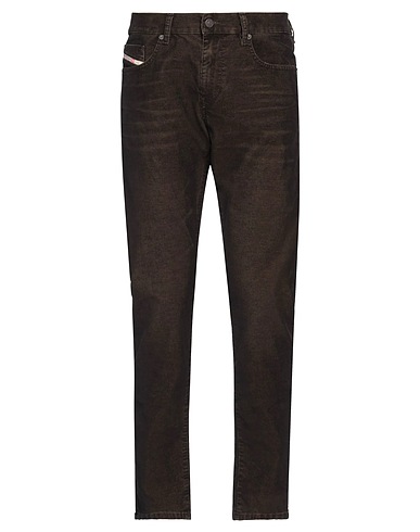 DIESEL Casual trouser Dark green 75% Cotton, 23% Polyester, 2% Elastane