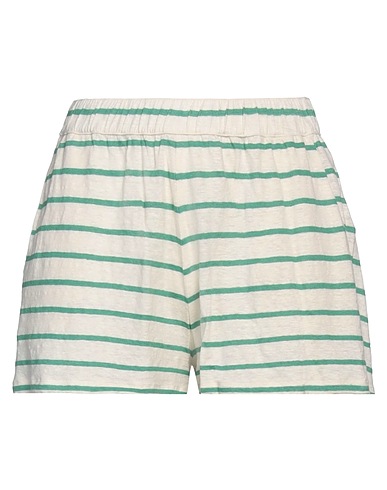 MAJESTIC FILATURES Shorts & Bermuda Cream 94% Linen, 6% Elastane