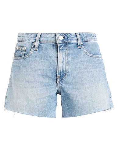 CALVIN KLEIN JEANS Denim shorts Blue 99% Cotton, 1% Elastane